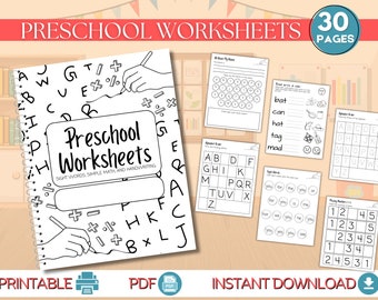 Preschool Worksheets | Toddler Worksheets | Preschool Montessori | Printable Worksheets | Preschool Printable | Preschool Activities