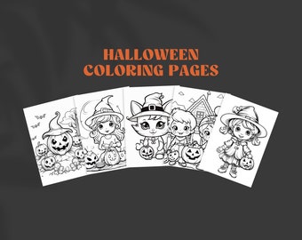 Coloriages d'Halloween pour enfants | Coloriages d'Halloween pour les enfants | Coloriages Halloween | Feuilles de coloriage d’Halloween | Coloriage pour enfants