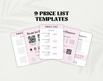 Szablon skanowania do zapłaty | Szablon skanowania do zapłaty Canva | Szablon skanowania do zapłaty Canva | Szablon skanowania do zapłaty Kod QR | Szablon skanowania do zapłaty i lista cen