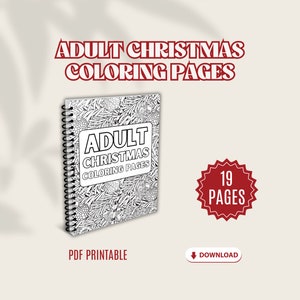 Christmas Coloring Pages for Adults | Adult Coloring Pages Christmas | Coloring Pages for Adults Christmas | Adult Coloring Pages