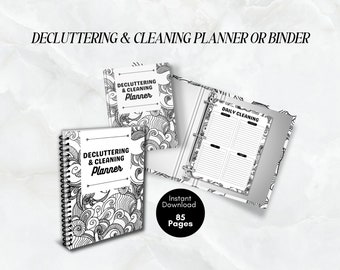 Planificador de limpieza / Planificador de limpieza / Calendario de limpieza / Carpeta casera / Imprimible de limpieza / Lista de verificación de limpieza / Imprimible de limpieza