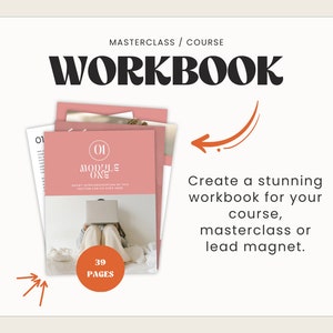 Werkmapsjabloon | Canva-werkboek | Canva-sjablonen | Coachingsjabloon | Cursuswerkboek | Coachingswerkboek | Werkbladsjabloon