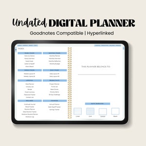 Digital Planner Goodnotes Pink | Goodnotes Planner | Minimalist Digital Planner | Simple Digital Planner | iPad Digital Planner | Undated