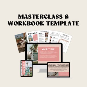 Course Templates Canva | Course Workbook Template | Online Course Template Canva | Webinar Course Slide | Course Creator Template Canva