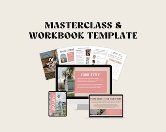 Course Templates Canva | Course Workbook Template | Online Course Template Canva | Webinar Course Slide | Course Creator Template Canva