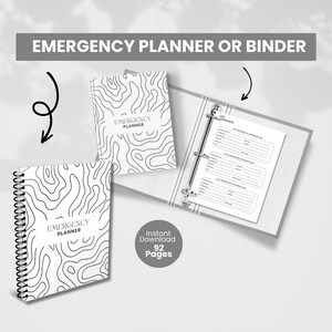 Emergency Binder Template | Emergency Binder Printable | Emergency Binder Printables PDF | Family Emergency Binder | Emergency Planner