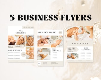 Folletos de marketing para pequeñas empresas / Folleto de pequeñas empresas / Paquete de volantes de negocios / Plantilla de volante de marketing empresarial / Plantillas de volantes