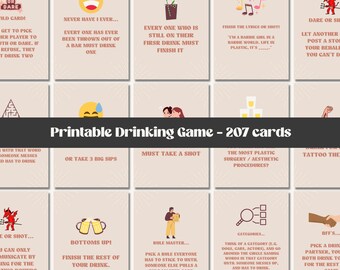 Girl Drinking Game | Drinking Games For Adults | Drinking Game Cards | Bachelorette Drink If | Drink If | Drinking Games Girls Night