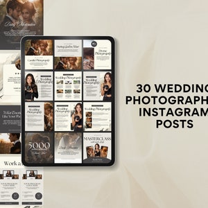 Photography Template Instagram | Canva Template Instagram Photography | Templates Instagram Photography | Wedding Photography Instagram