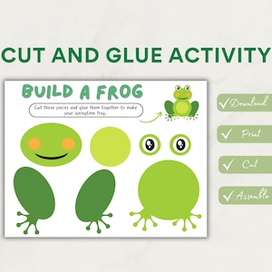 Cut and Glue | Preschool Worksheet | Preschool Activity | Cut and Paste | Preschool Printables | Cut Out and Glue | Scissor Skills