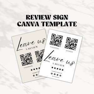 Request a Google Review Template | Google Review Signs | WR Code Business Review Sign | Leave a Review Sign | Review QR Code Sign