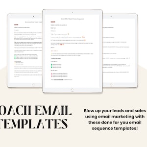 Email Templates | Email Marketing Template | Coaching Email Template | Welcome Email Template | Email List Template | Email Marketing Canva