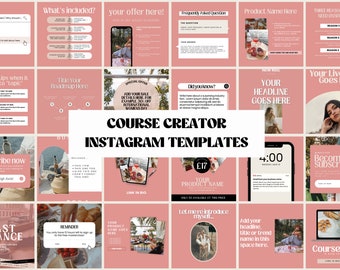 コース テンプレート Canva | オンライン コース コンテンツ テンプレート | コース用 Canva テンプレート | コース フライヤー テンプレート | Canvas コース テンプレート
