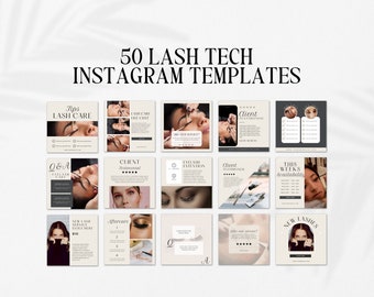Lash Tech Instagram Vorlage | Lash Instagram Post Vorlage | Lash Tech Instagram Vorlagen | Lash Tech Instagram Beiträge | Lash Leinwand