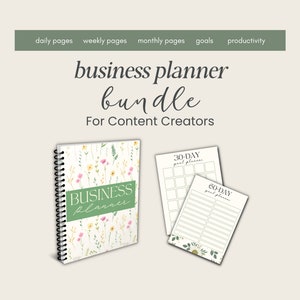 Content Creator Planner | Monthly Content Planner | Content Creation Planner | Printable Content Planner | Content Planner Printable