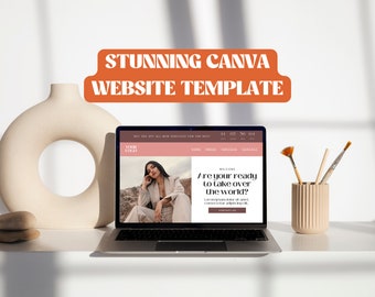 Canva Website Template | Landing Page Design