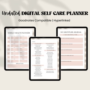 Self Care Planner iPad | Goodnotes Planner Self Care | Self-Care Digital Planner | Digital Planner with Self Care | Self Care Journal