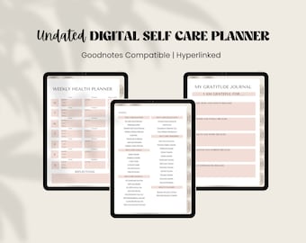 Self Care Planner iPad | Goodnotes Planner Self Care | Self-Care Digital Planner | Digital Planner with Self Care | Self Care Journal