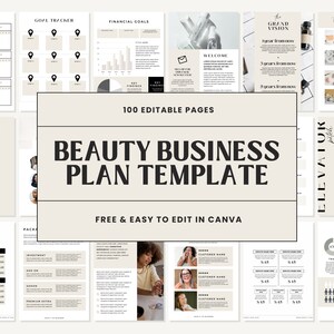 Business Plan Canva Template | Startup Business Plan Template | Business Plans Template | Business Plan Template for Start Up Small Business