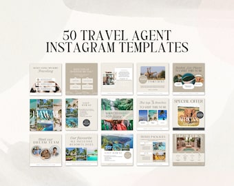 Travel Agent Instagram Template | Travel Agent Instagram | Travel Agent Instagram Templates | Travel Agent Social Media | Travel Agent Canva