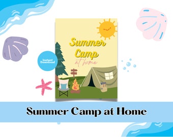 Kids Summer Camp | Summer Camp at Home | Summer Camp Planner | Summer Activities | 2023 Summer Camp | Summer Schedule | Camp Planner