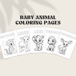 Cute Baby Animals Coloring | Cute Animal Coloring Pages | Animal Coloring Book | Coloring Pages Kids | Kids Coloring Book | Cute Coloring