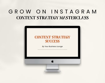 Instagram Content Strategy Masterclass | Social Media Growth Course (Digital Download)