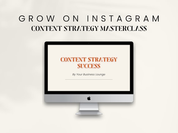 Instagram Content Strategy Masterclass | Social Media Growth Course (Digital Download)
