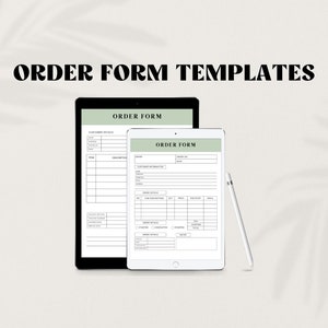 Order Form Template | Simple Order Form Template | Order Form Template Editable | Order Form Template Printable | Sales Order Form Template