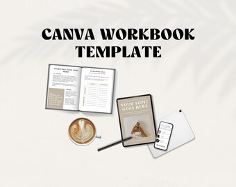 Modello Canva per cartella di lavoro Coach / Modello cartella di lavoro per coaching / Modello cartella di lavoro Canva / Modello Lead Magnet / Cartella di lavoro del corso / Canva