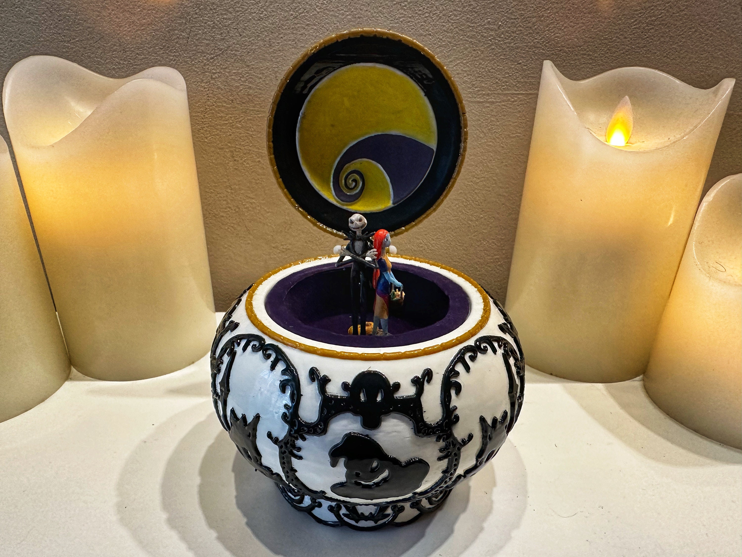ナイトメアビフォアクリスマス オルゴール Tim Burton's ナイトメアー・ビフォア・クリスマス 回転式