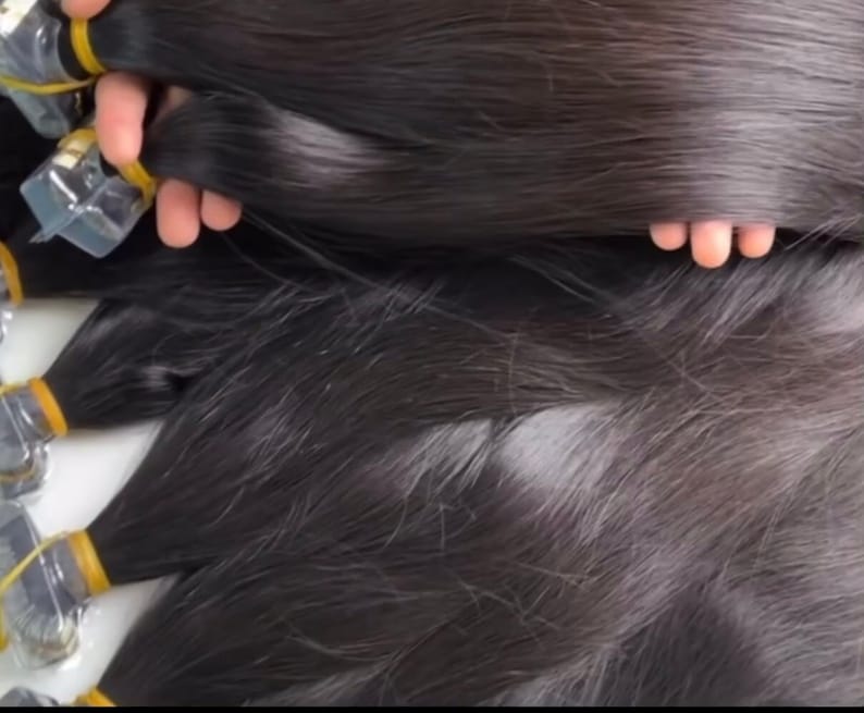 Luxury Human Hair Tape Hair Extensions 40 Pieces per Pack Etsy