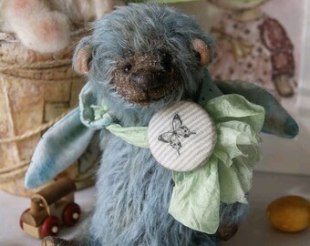 artist teddy bear, collectible doll, teddy bear, interior doll, handmade teddy bear, handmade toy, little bear,