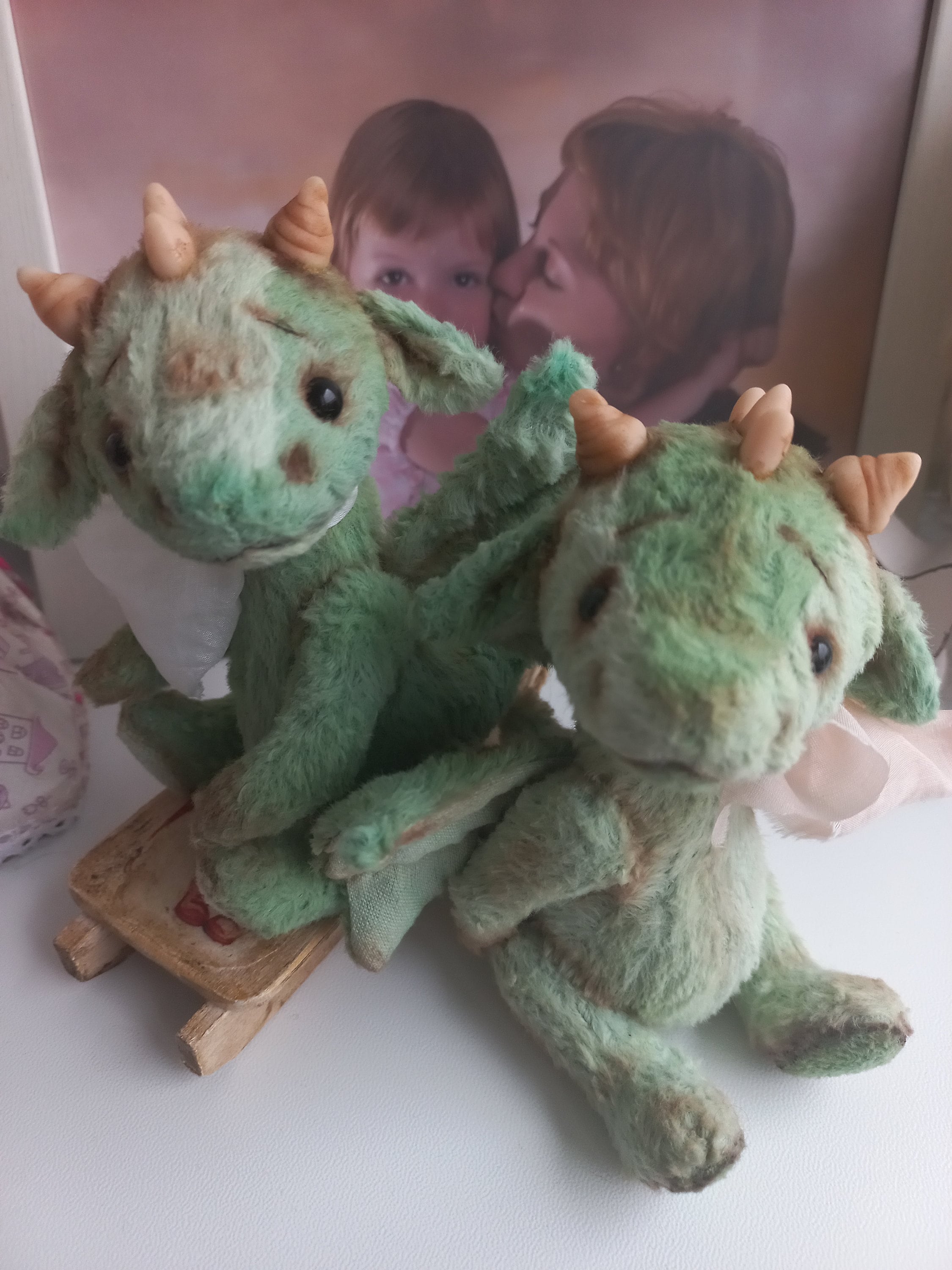 Dragon Teddy, Collectible Teddy, Interior Doll, Handmade Teddy, Viscose ...