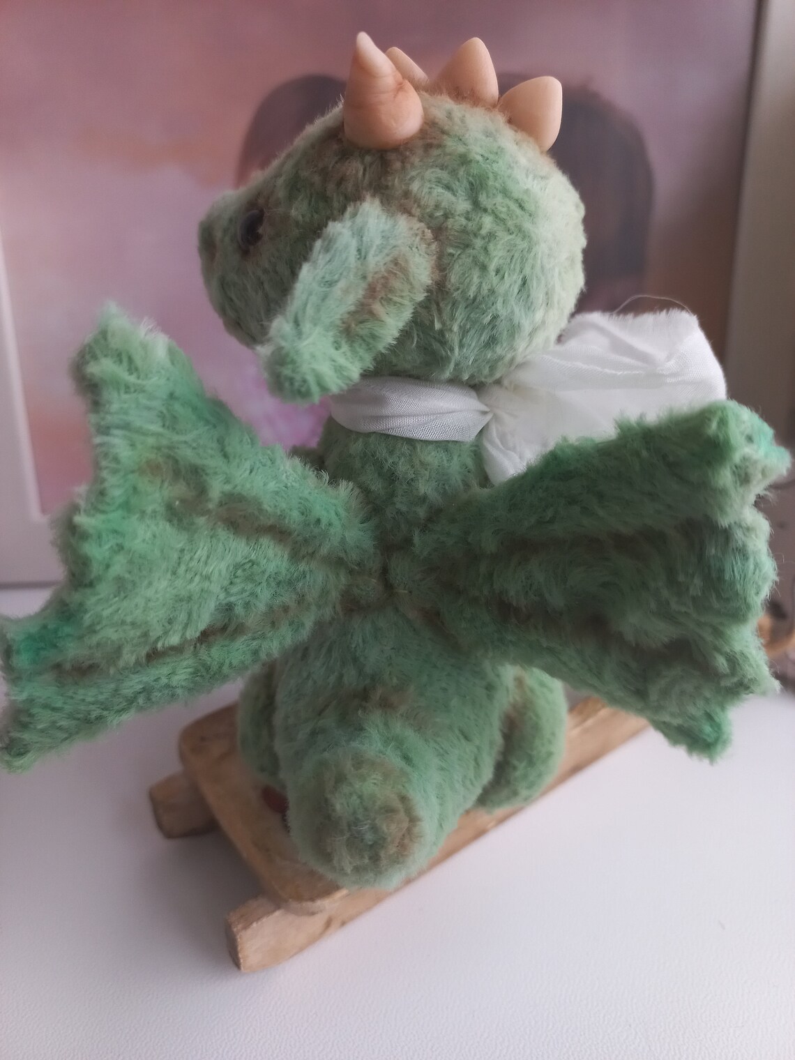 Dragon Teddy, Collectible Teddy, Interior Doll, Handmade Teddy, Viscose ...