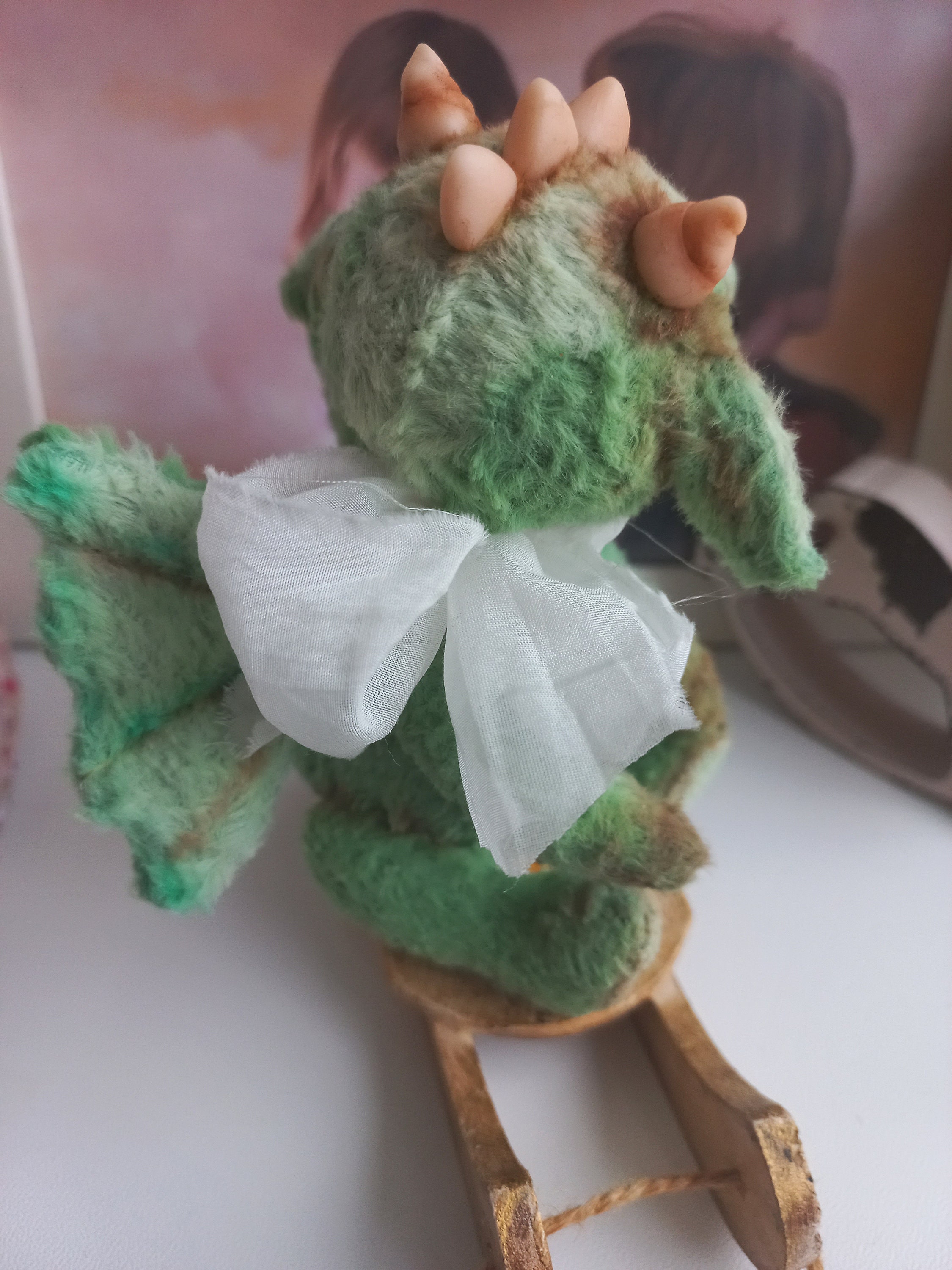 Dragon Teddy, Collectible Teddy, Interior Doll, Handmade Teddy, Viscose ...