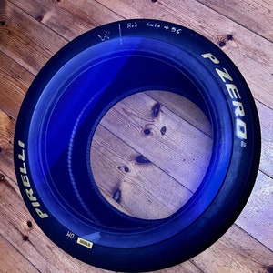 Coffee table racing tires Slick from the Ferrari 360 N-GT racing car gift motorsport side table