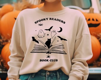 Spooky Readers Book Club SVG, Halloween Cutting File, Halloween SVG files for Cricut, Machine Cut, Halloween Vinyl SVG, Halloween clipart