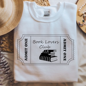 Book Lovers Club SVG, Book Club Cutting File, SVG files for Cricut, Book Lover svg, Book Lover png, Ticket SVG, Reading svg