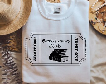 Book Lovers Club SVG, Book Club Cutting File, SVG files for Cricut, Book Lover svg, Book Lover png, Ticket SVG, Reading svg