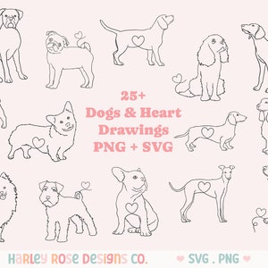 Hundeliebhaber SVG-Bundle, süße Hund SVG, Hund SVG-Dateien für Cricut, Hunde Png, Hund geschnitten Datei, Hund Design, Welpe Clipart, Linie Zeichnung, Welpe svg