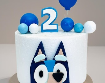 Bluey Cake Topper, Bluey Cake Decorations, edible fondant