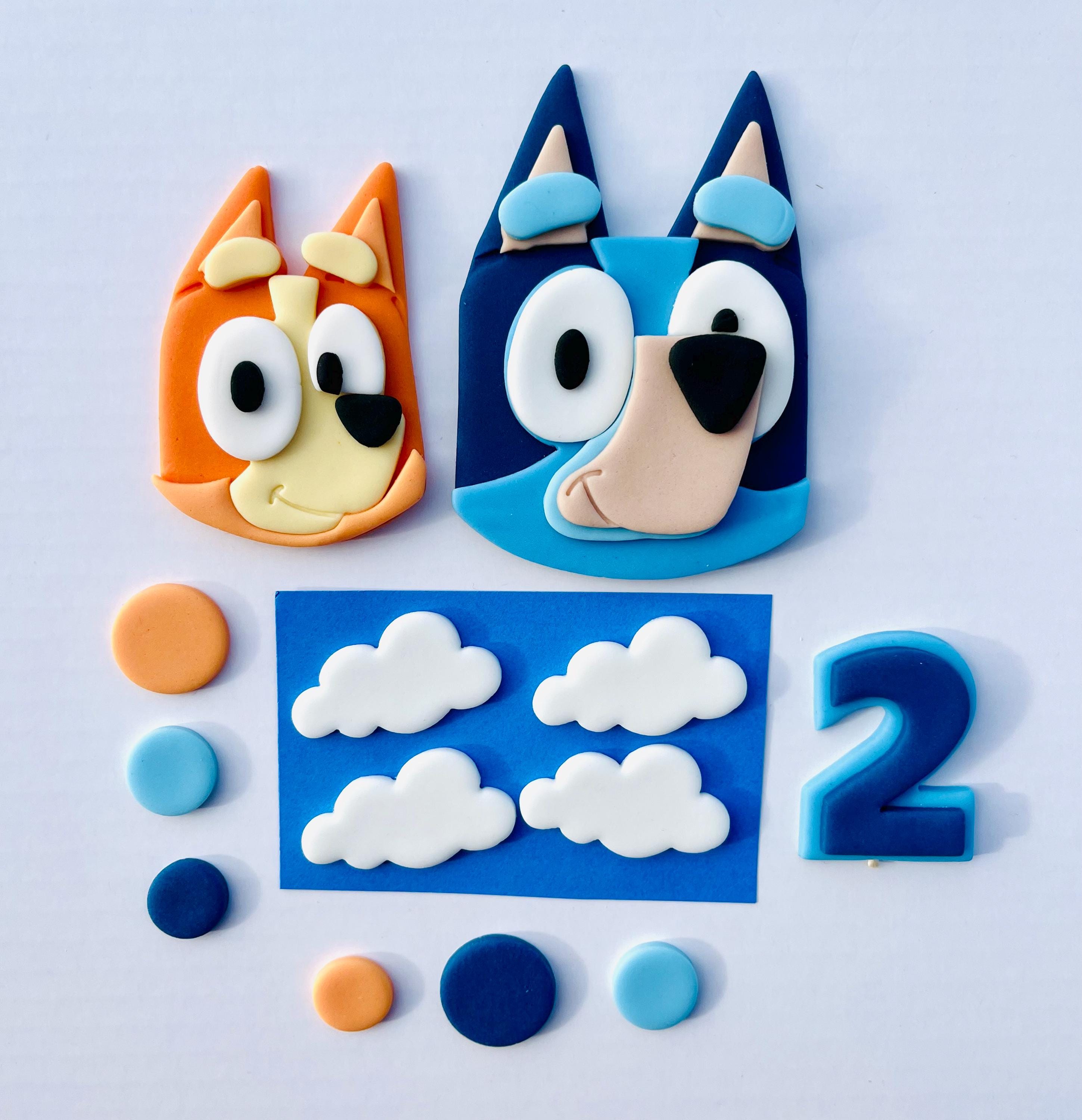 Bluey & Bingo Fondant Set with Extras
