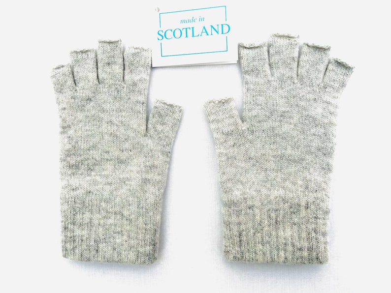 Ladies 100% Pure Cashmere Fingerless Gloves zdjęcie 4