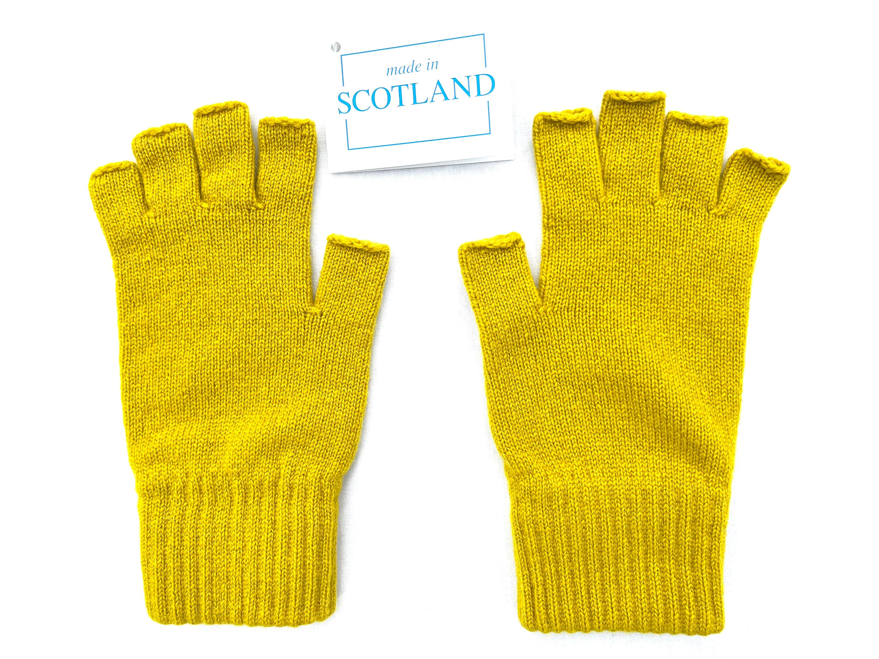 Ladies 100 Pure Cashmere Fingerless Gloves Etsy