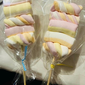 Marshmallow Sticks - Party Favours - Camping Marshmsllows - Party Ideas - Marshmallows - Cake Toppers - Party Centrepiece