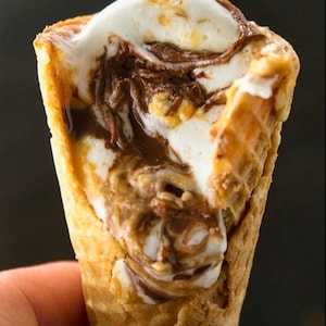 S'mores Waffle Cones - Camping Food - Bonfire Night - Festival - S'mores Cones - Marshmallow Cones - Camping Essentials