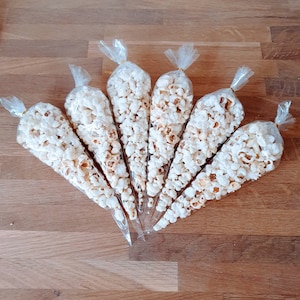 Prefilled Popcorn Cones Basic Popcorn Cone Small Popcorn Cones Party Cones Sweet Cones Party Bag Fillers Party Centrepiece image 5