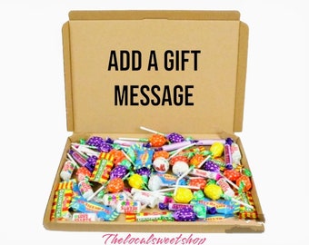 Retro Sweets Box - Letterbox Gifts - Personalised Sweet Boxes - Pick and Mix Letterbox - Letterbox Sweet Gift - Retro Sweets