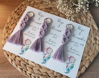 Macrame keychain, bag charm, wedding gifts, gifts for her, babyshower, birthday, bridal shower, bulk keychain